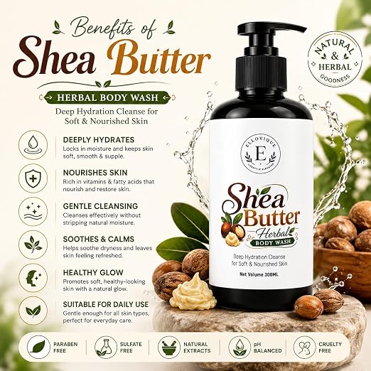 Shea Butter Herbal Body Wash 300ml