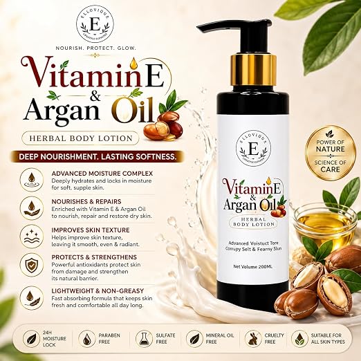 Vitamin E Argan Oil Herbal Body Lotion 200ml
