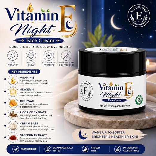 Vitamin E Glycerin Night Face Cream 50gm