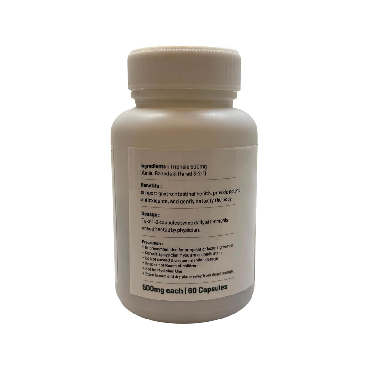 Triphala Amla Digestive Wellness Capsules Pack of 2 (60 Capsules)