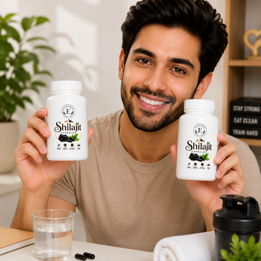 Shilajit Ashwagandha Herbal Capsules Pack of 2 (60 Capsules)