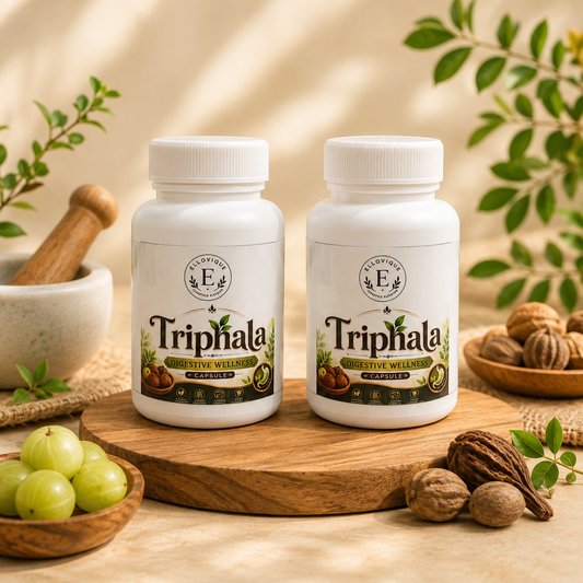 Triphala Amla Digestive Wellness Capsules Pack of 2 (60 Capsules)